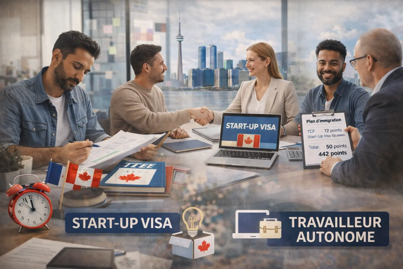 TCF Canada pour Entrepreneurs et Travailleurs Autonomes 2026 : Programme Start-Up Visa et Stratégies Immigration Non-Salariée